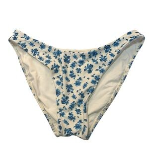 Monday Swimwear Blue Floral Bikini Bottoms